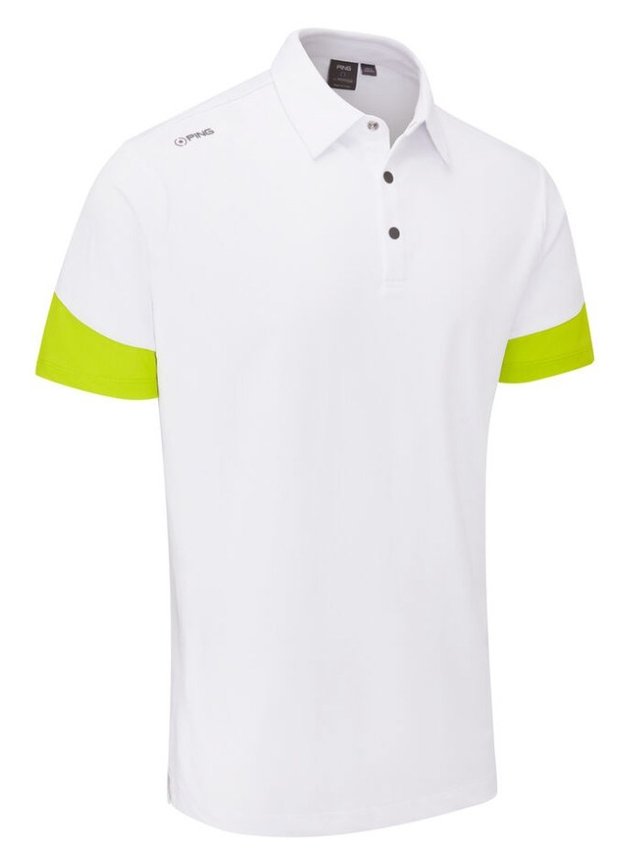 Ping Ty pánské polo, white/lime