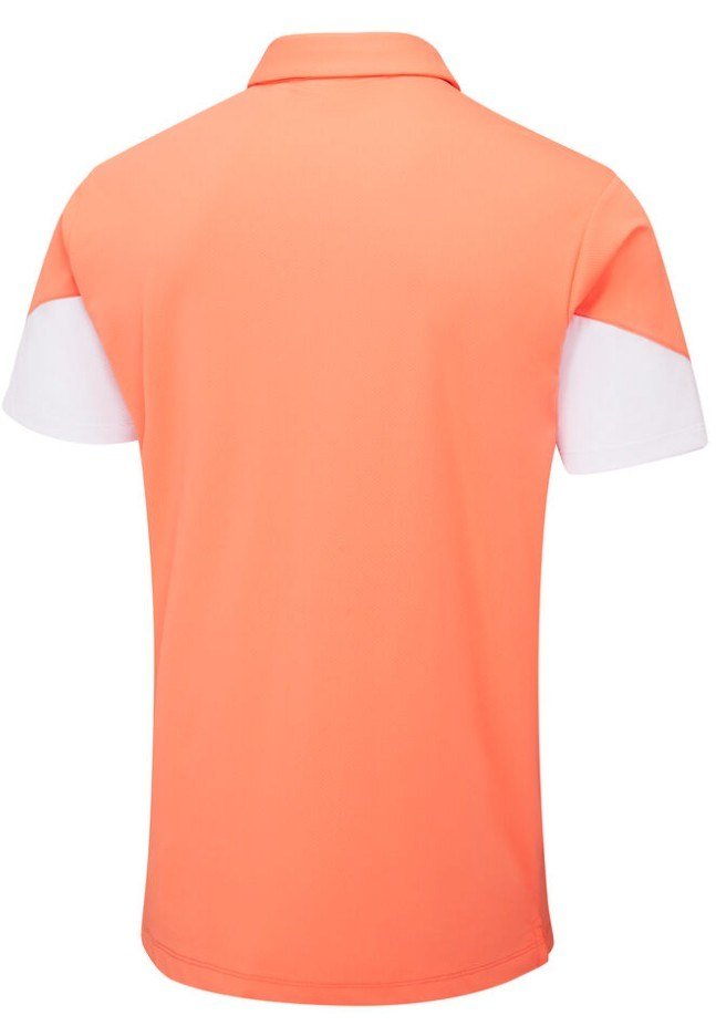 Ping Ty pánské polo, wild salmon/white