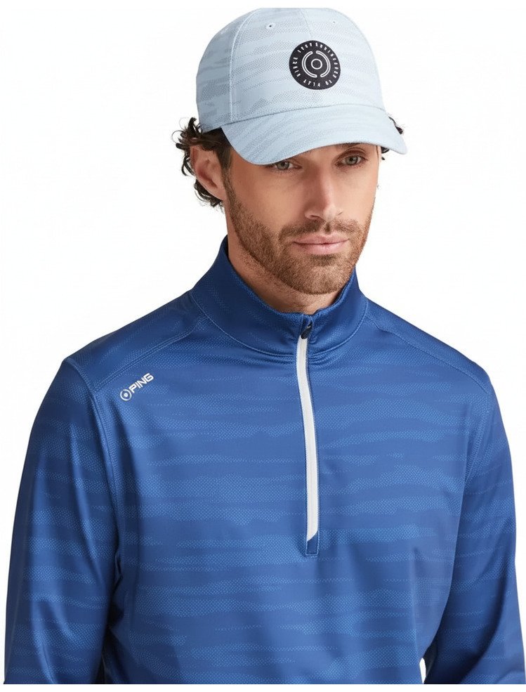 PING Latham Half Zip pánská mikina, inky multi