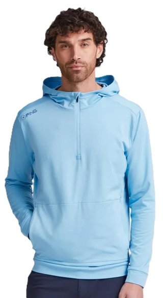 Ping Haldon Hooded Fleece pánská mikina, baltic sea
