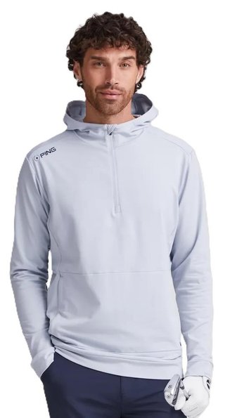 Ping Haldon Hooded Fleece pánská mikina, pearl grey