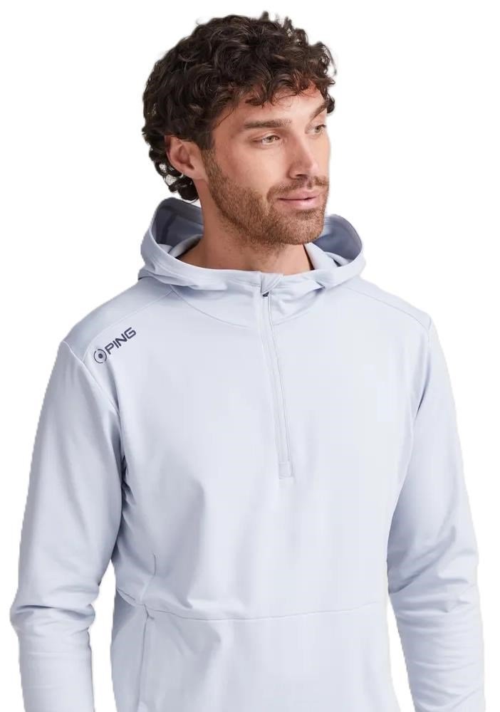 Ping Haldon Hooded Fleece pánská mikina, pearl grey