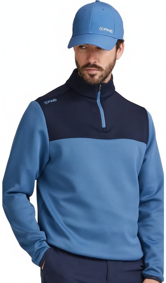 PING Kinver pánská mikina, stellar/navy