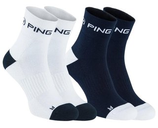 Ping Quarter pánské ponožky, modré/bílé
