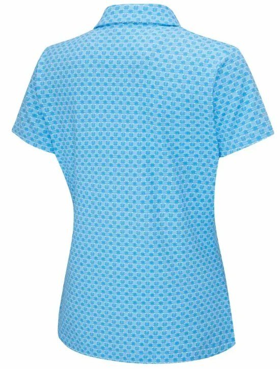 Ping Aeria Printed dámské polo, azure geo