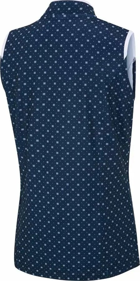 PING Penola Printed Sleeveless dámské polo, micro monogram
