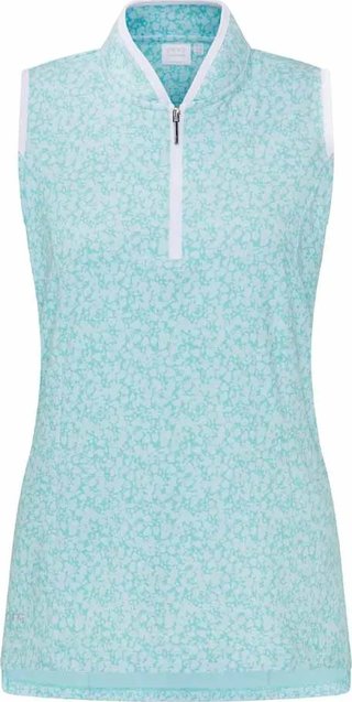 PING Penola Printed Sleeveless dámské polo, splash