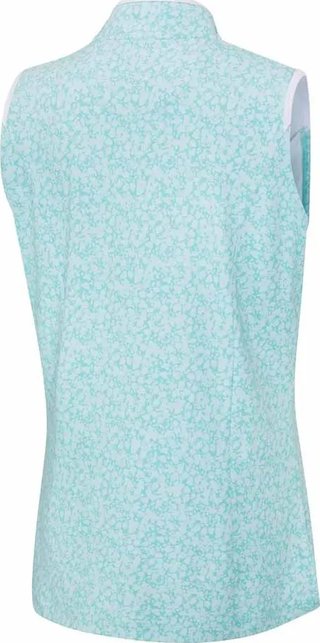 PING Penola Printed Sleeveless dámské polo, splash
