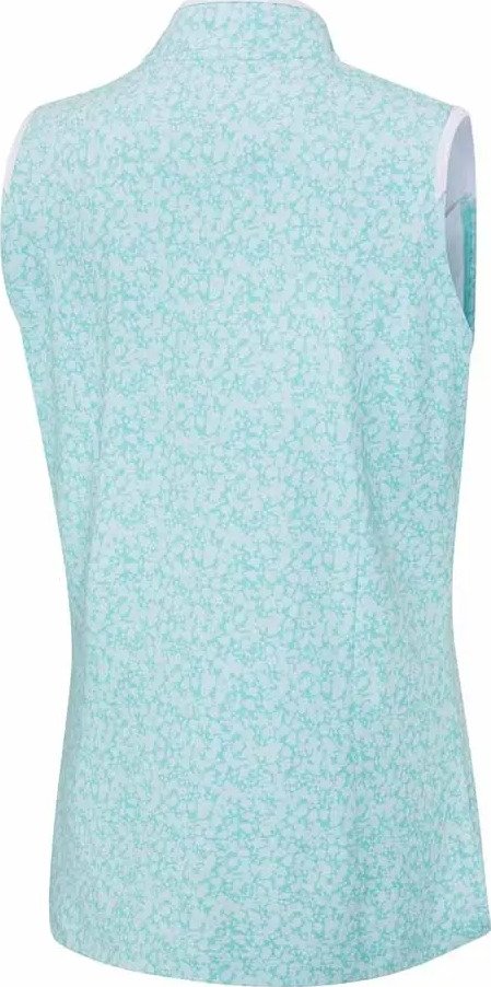PING Penola Printed Sleeveless dámské polo, splash