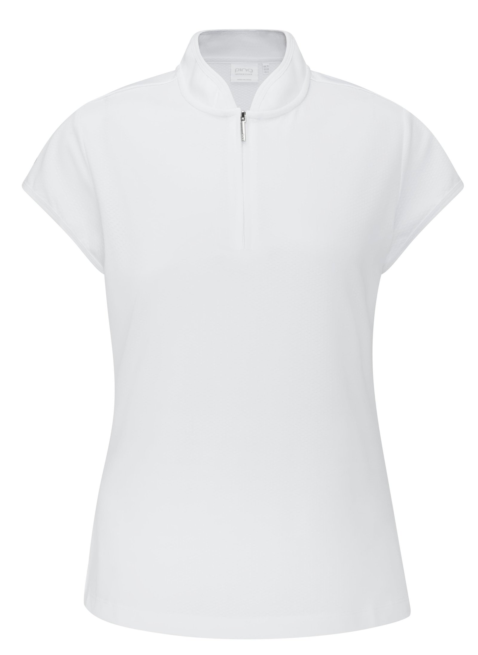PING Evetta Jacquard dámské polo, bílé