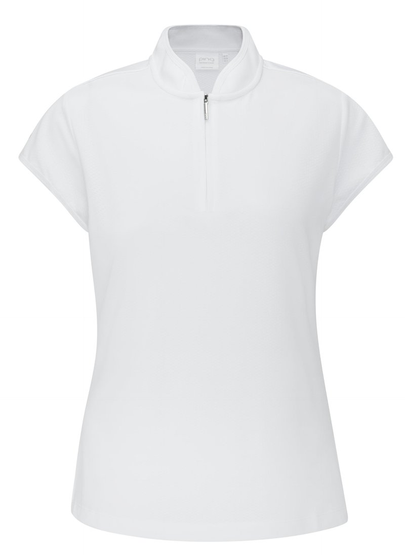 PING Evetta Jacquard dámské polo, bílé