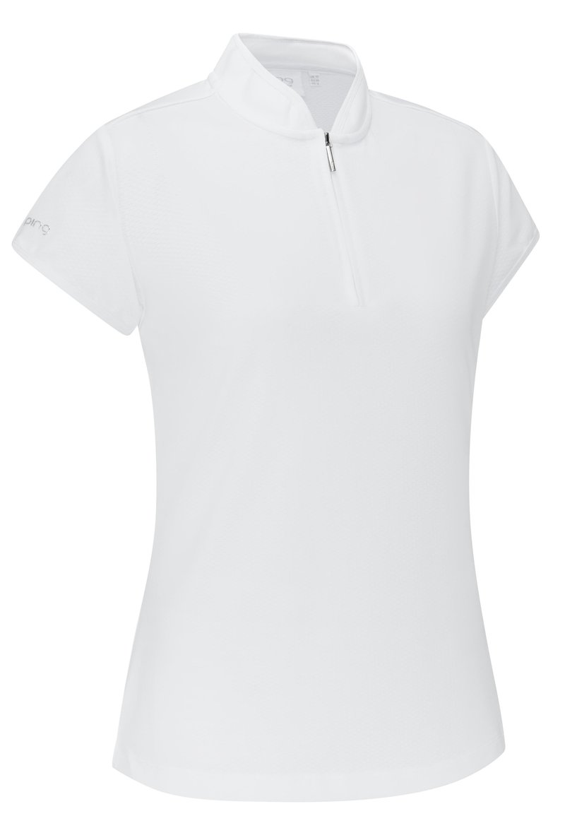 PING Evetta Jacquard dámské polo, bílé