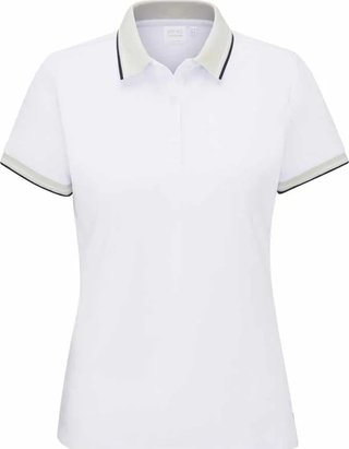 PING Viviana Tipped dámské polo, white/pebble