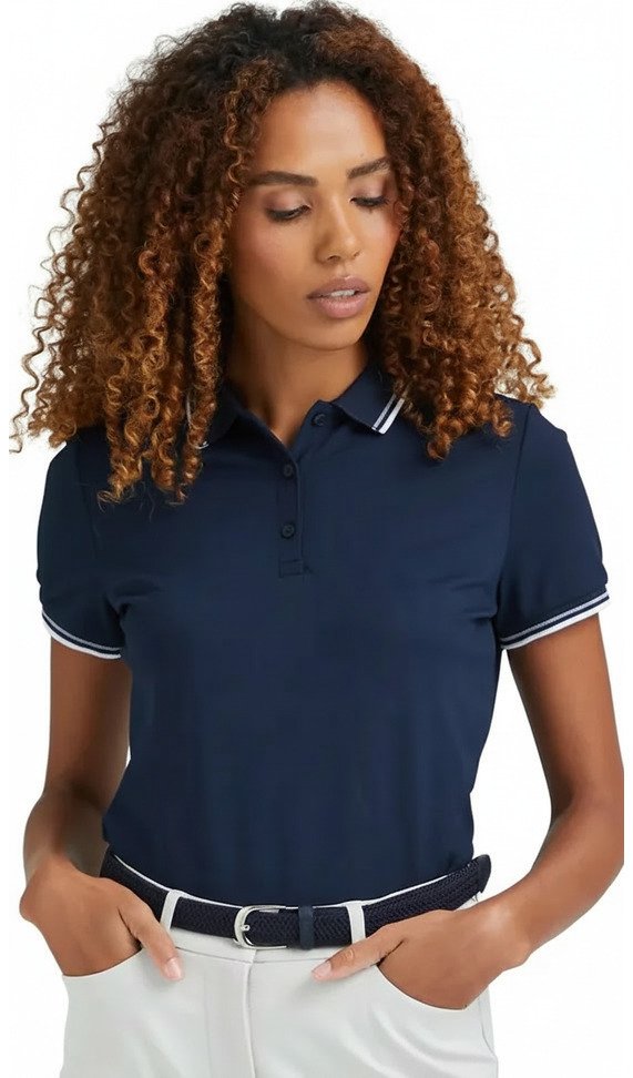 PING Viviana Tipped dámské polo, navy
