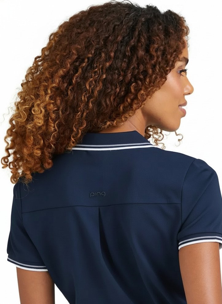 PING Viviana Tipped dámské polo, navy