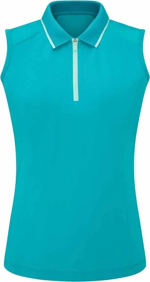 PING Eben Sleeveless dámské polo, tyrkysové