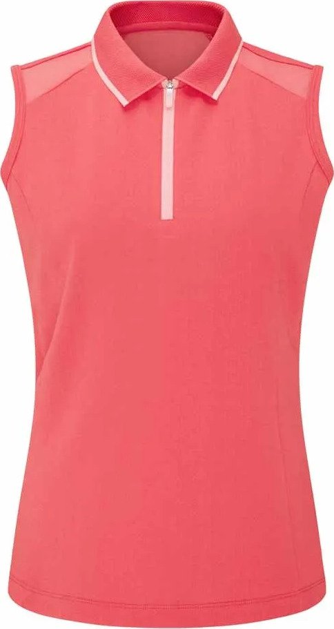 PING Eben Sleeveless dámské polo, paradise pink