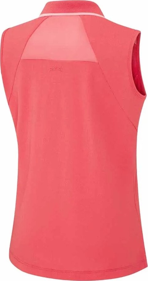 PING Eben Sleeveless dámské polo, paradise pink