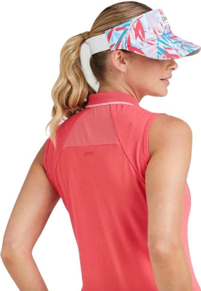 PING Eben Sleeveless dámské polo, paradise pink