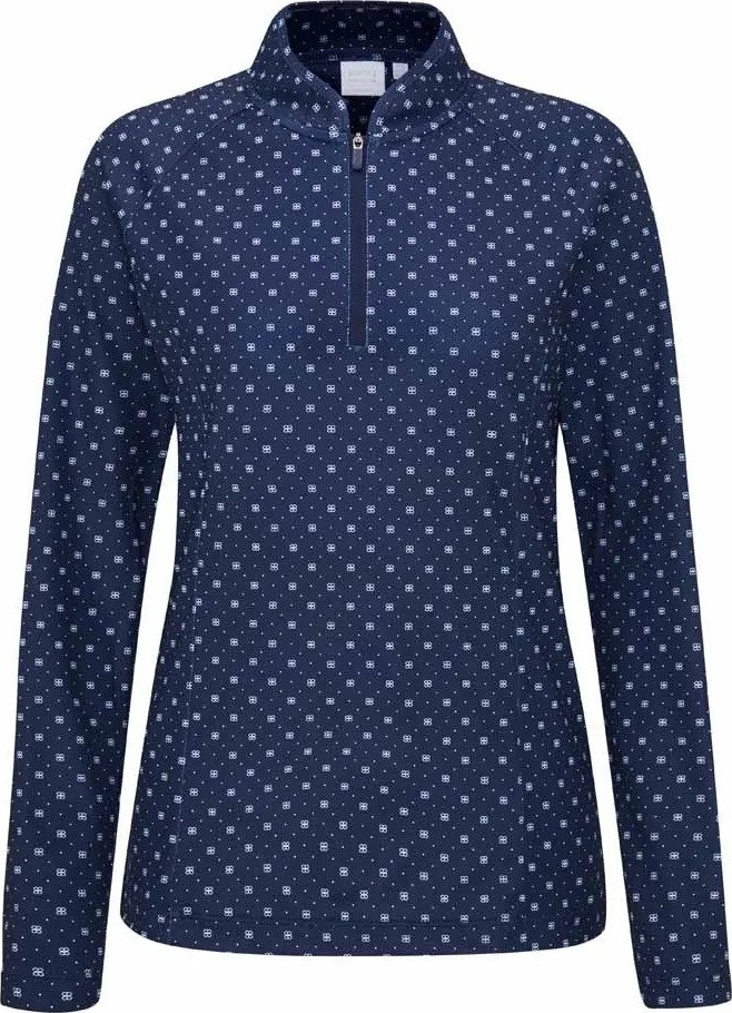 PING Arwen Printed Longsleeve dámské polo, micro monogram