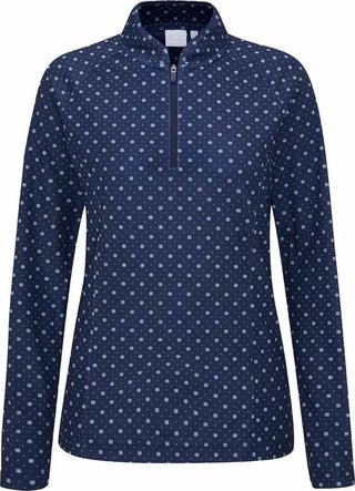 PING Arwen Printed Longsleeve dámské polo, micro monogram