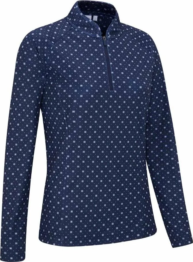 PING Arwen Printed Longsleeve dámské polo, micro monogram