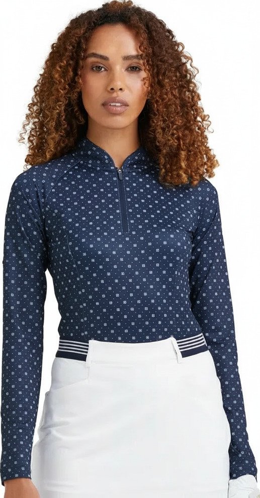 PING Arwen Printed Longsleeve dámské polo, micro monogram