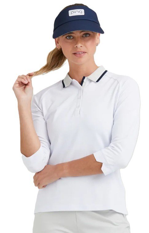 Ping Alicia dámské polo, white/pebble