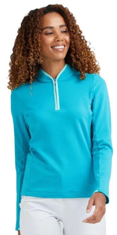 Ping Abigale Performance Fleece dámská mikina, turquoise
