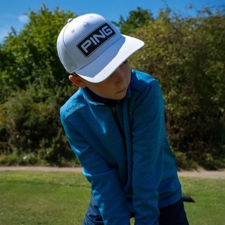 PING Ramsey Junior mikina, Snorkel Blue Marl