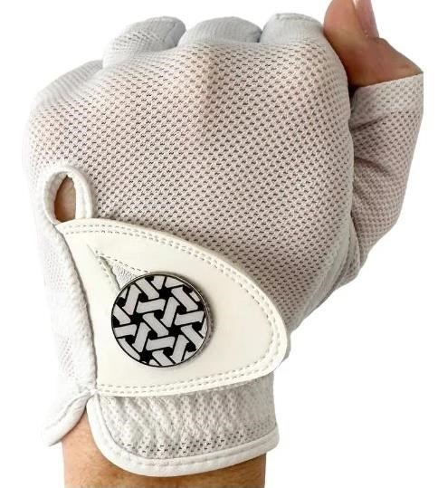 Best of Golf America Half Finger dámská golfová rukavice, bílá