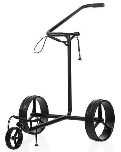 JuStar Black 3-kolový manuální golfový vozík + přepravní taška a mechanická brzda