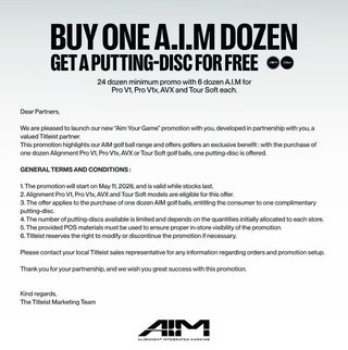 Titleist AIM your game putting disc
