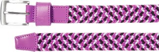 FootJoy Braided unisex opasek, černý/bílý/berry, dlouhý