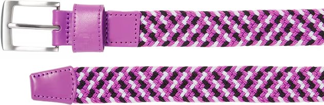 FootJoy Braided unisex opasek, černý/bílý/berry, dlouhý