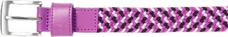 FootJoy Braided unisex opasek, černý/bílý/berry, dlouhý