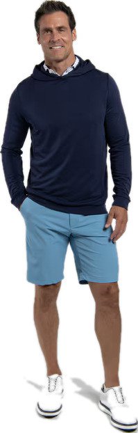 KJUS Kallen Hooded Midlayer pánská mikina, atlanta blue
