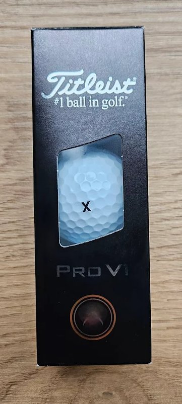 Titleist Pro V1 golfové míčky, potisk X, 3ks