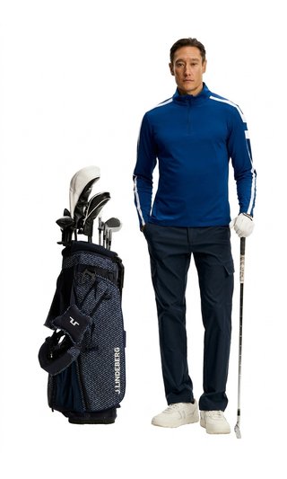 J.Lindeberg Keaton Quarter Zip pánská mikina, Estate Blue