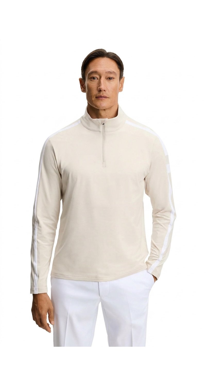J.Lindeberg Keaton Quarter Zip pánská mikina, Moonbeam