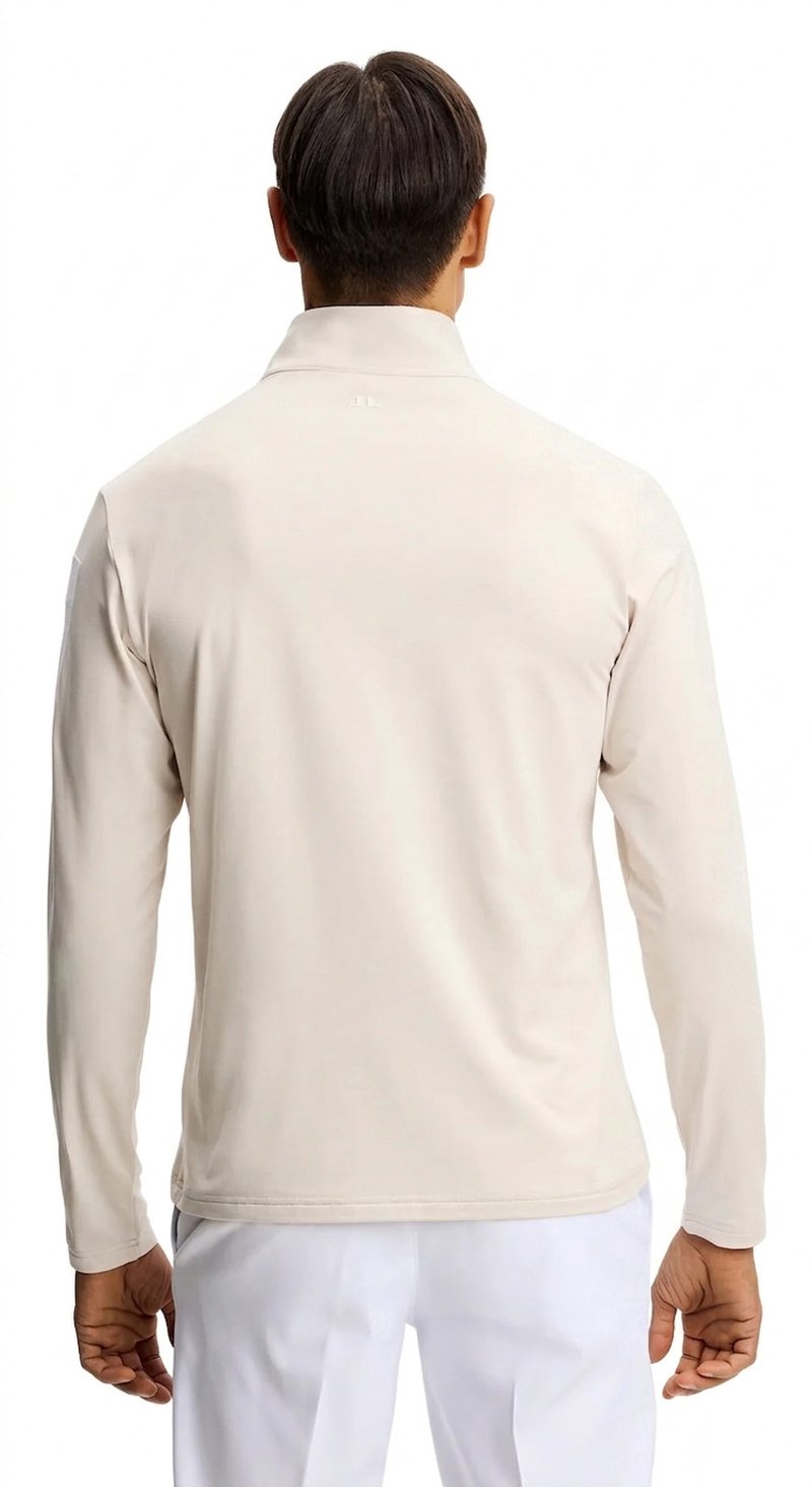 J.Lindeberg Keaton Quarter Zip pánská mikina, Moonbeam