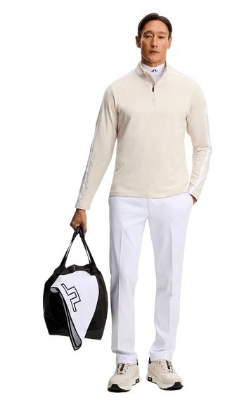 J.Lindeberg Keaton Quarter Zip pánská mikina, Moonbeam