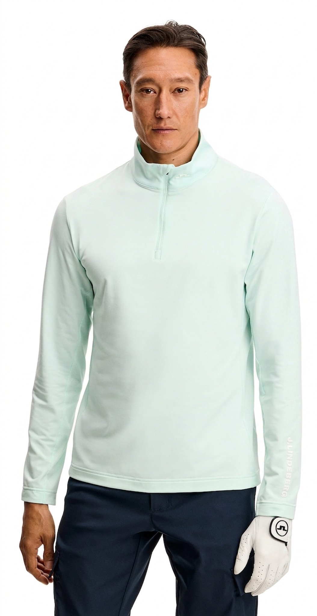 J.Lindeberg Tour Tech Mid Layer pánská mikina, Bay