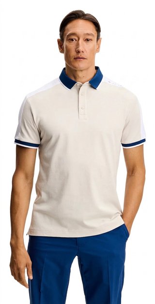 J.Lindeberg Jace pánské polo, Moonbeam
