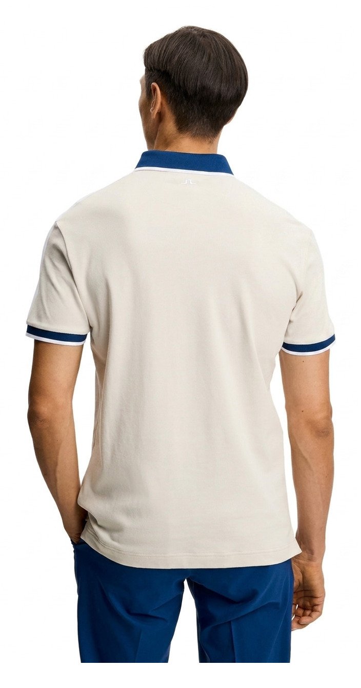 J.Lindeberg Jace pánské polo, Moonbeam