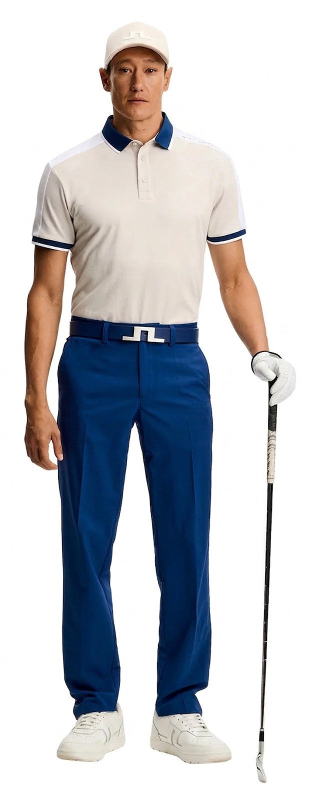 J.Lindeberg Jace pánské polo, Moonbeam