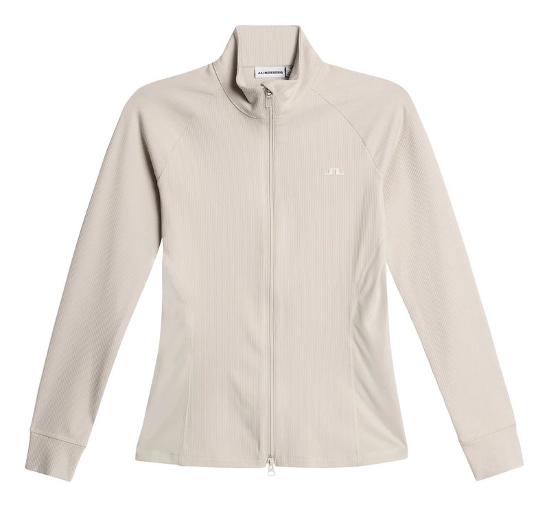 J.Lindeberg Mel Rib Mid Layer dámská mikina, Moonbeam
