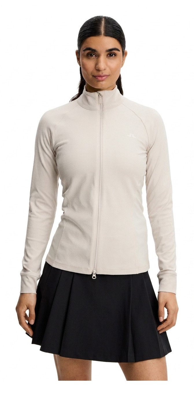 J.Lindeberg Mel Rib Mid Layer dámská mikina, Moonbeam
