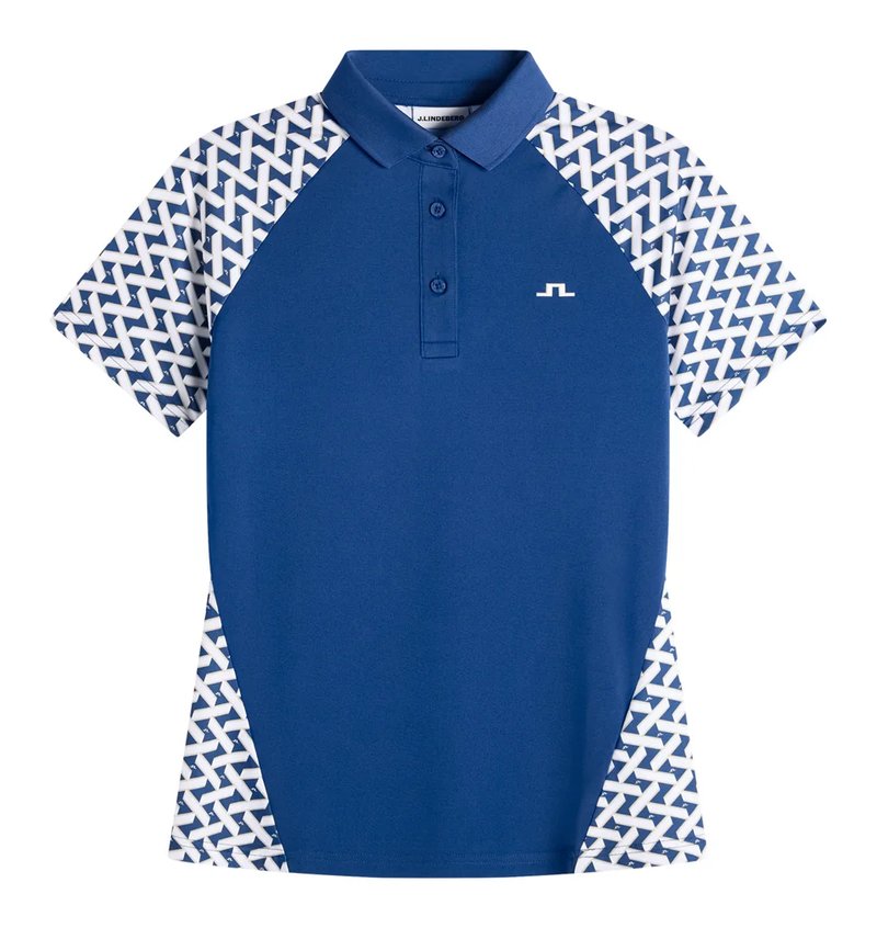J.Lindeberg Chiara Polo dámské polo, Ladder Estate White