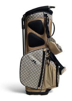 J.Lindeberg JL Flare Printed stand bag, Ladder White Kelp